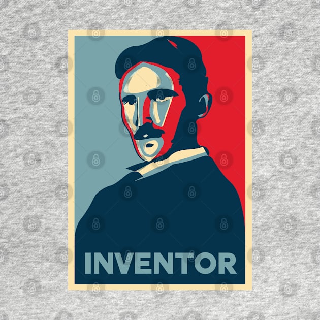 Inventor Tesla Poster by labstud